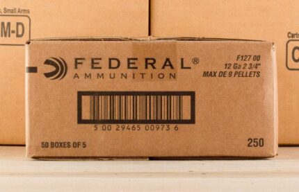 12 GAUGE FEDERAL POWER-SHOK BUCKSHOT (250 ROUNDS)