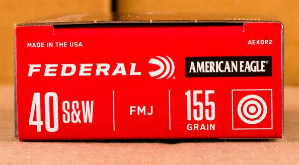 40 S&W FEDERAL 155 GRAIN FULL METAL JACKET (1000 ROUNDS)