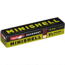 Aguila MiniShells 12 Gauge Ammunition 20 Rounds 1-3/4″ Shell #4 and #1 Buckshot Combination 5/8oz 1200fps