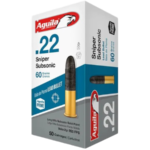 Aguila SSS Sniper Subsonic Ammunition 22 Long Rifle 60 Grain Lead Round Nose