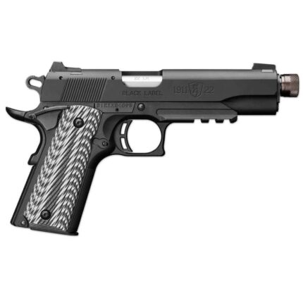 Browning 1911-22 Black Label 22 Long Rifle 4.9in Matte Black Pistol – 10+1 Rounds - buyghostguns.us.com