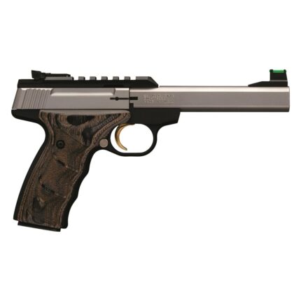 Browning Buck Mark Plus Stainless UDX, Semi-Automatic,.22LR, Fiber Optic Sights, 10+1 Rounds