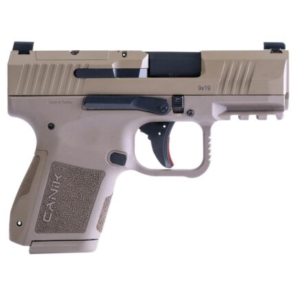 Canik MC9 9mm Luger 3.18in FDE Cerakote Pistol – 12+1 Rounds - buyghostguns.us.com