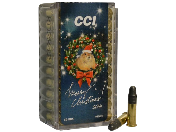 CCI Standard Velocity Ammunition 2016 Christmas Pack 22 Long Rifle 40 Grain Lead Round Nose CCI Standard Velocity Ammunition 2016 Christmas Pack 22 Long Rifle 40 Grain Lead Round Nose