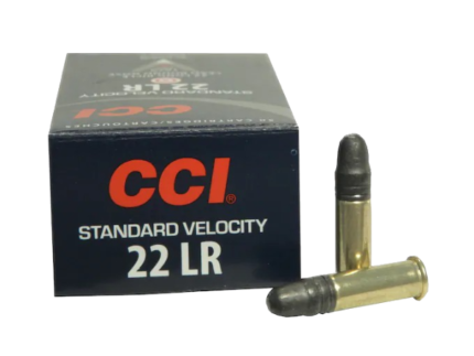 CCI Standard Velocity Ammunition 22 Long Rifle 40 Grain Lead Round Nose