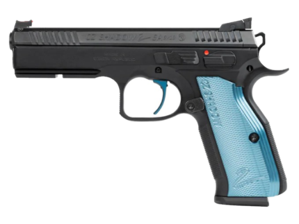 CZ-USA CZ Shadow 2 SA 9mm Luger 4.89" Barrel 17-Round Steel With Blue Grips