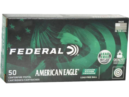 Federal American Eagle IRT Ammunition 380 ACP 75 Grain Flat Nose Lead-Free