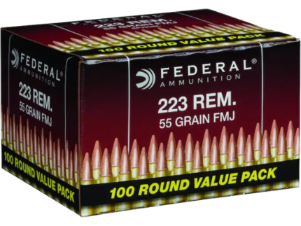 Federal Ammunition 223 Remington 55 Grain Full Metal Jacket