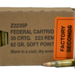 Federal Factory Second Law Enforcement Tactical Ammunition 223 Remington 62 Grain Bonded Soft Point