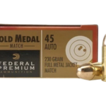 Federal Premium Gold Medal Match Ammunition 45 ACP 230 Grain Full Metal Jacket