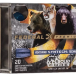 Federal Syntech Solid Core Ammunition 40 S&W 200 Grain Total Synthetic Jacket Hard Cast Flat Nose