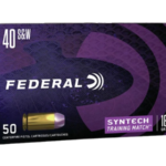 Federal Syntech Training Match Ammunition 40 S&W 180 Grain Total Synthetic Jacket