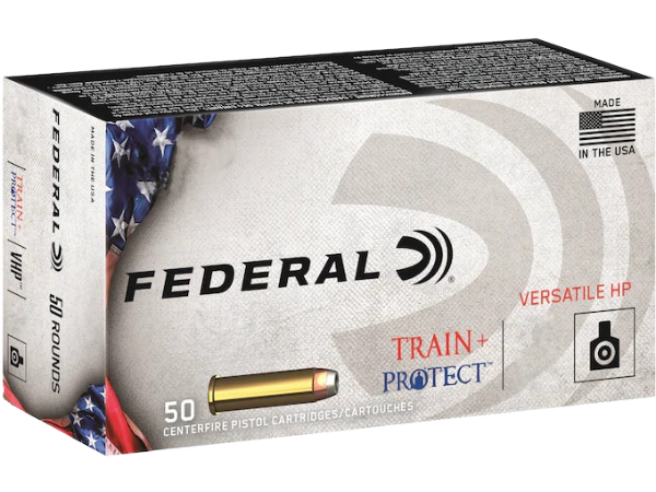 Federal Train + Protect Ammunition 380 ACP 85 Grain Versatile Hollow Point Federal Train + Protect Ammunition 380 ACP 85 Grain Versatile Hollow Point