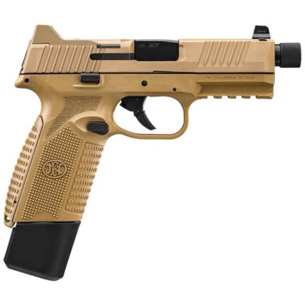 FN 545 Tactical 45 Auto (ACP) 4.7in FDE Pistol – 18+1 Rounds - buyghostguns.us.com