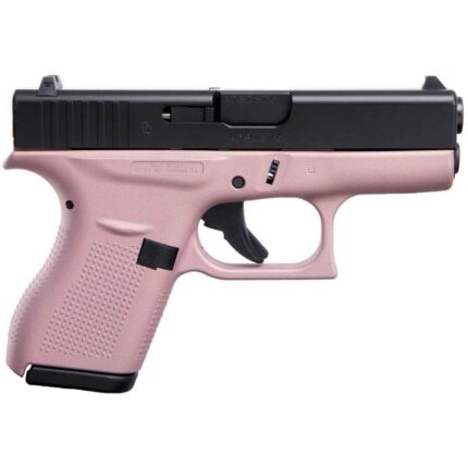 Glock 42 Pink 380 Auto (ACP) 3.26in Elite Black Pistol – 6+1 Rounds - buyghostguns.us.com