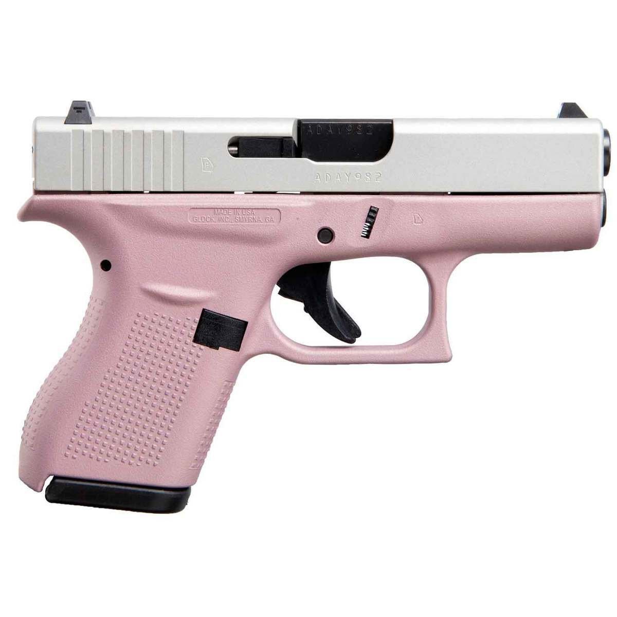 Glock 42 Pink 380 Auto (ACP) 3.26in Shimmering Aluminum Pistol – 6+1 Rounds - buyghostguns.us.com Glock 42 Pink 380 Auto (ACP) 3.26in Shimmering Aluminum Pistol – 6+1 Rounds - buyghostguns.us.com