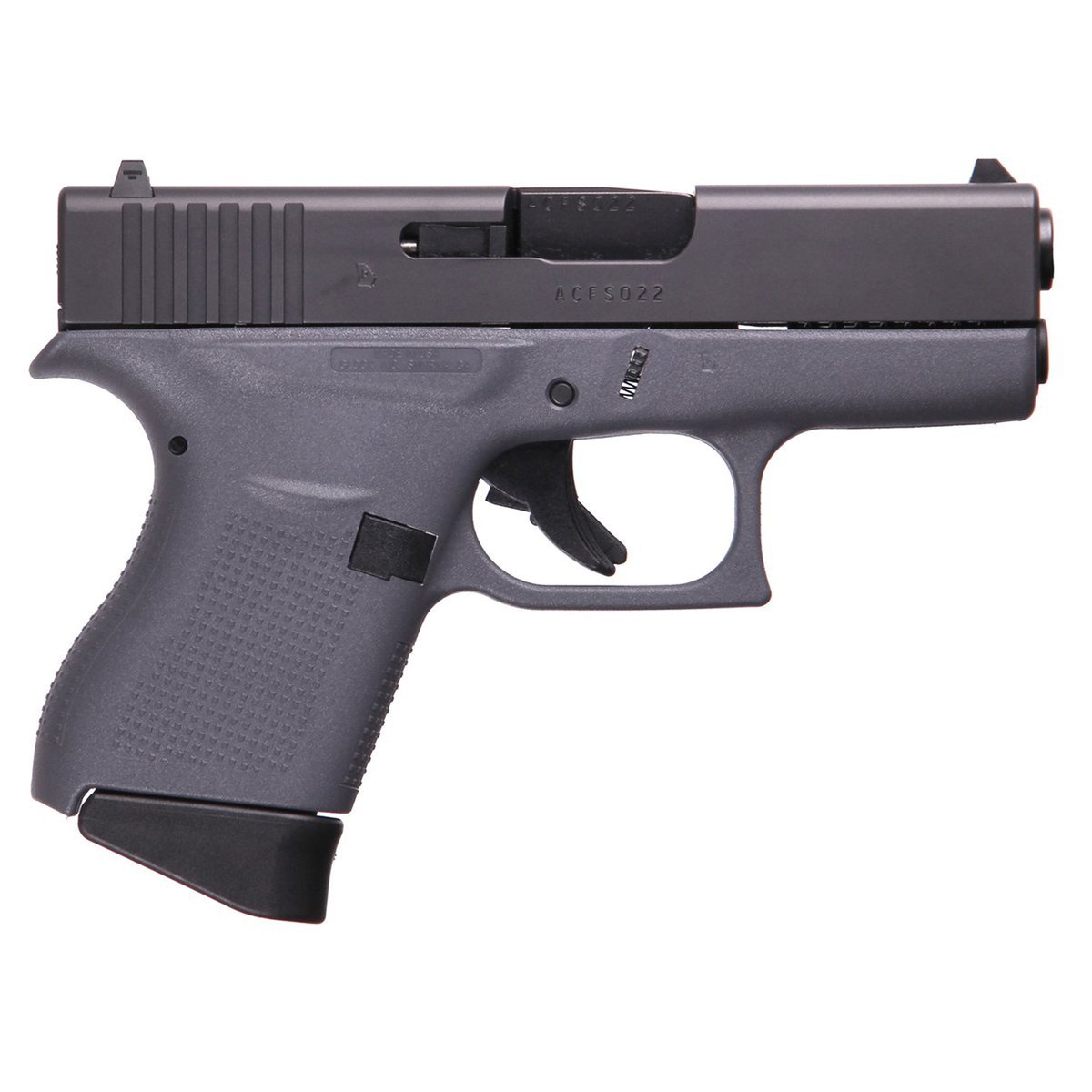 Glock 43 9mm Luger 3.41in Gray Pistol – 6+1 Rounds - buyghostguns.us.com Glock 43 9mm Luger 3.41in Gray Pistol – 6+1 Rounds - buyghostguns.us.com
