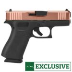 Glock G43X 9mm Luger 3.39in Rose Gold PVD Pistol – 10+1 Rounds - buyghostguns.us.com