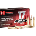 Hornady Ammunition 17 Winchester Super Magnum 20 Grain V-MAX Box of 50
