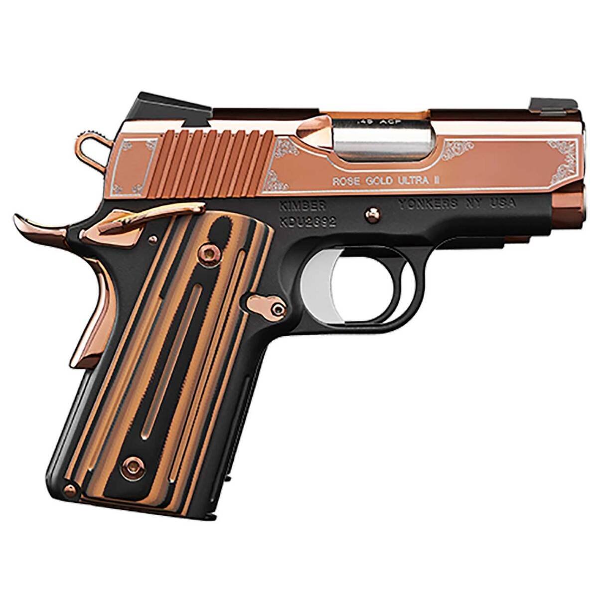 Kimber Ultra II 45 Auto (ACP) 3in Rose Gold PVD Pistol – 7+1 Rounds - buyghostguns.us.com Kimber Ultra II 45 Auto (ACP) 3in Rose Gold PVD Pistol – 7+1 Rounds - buyghostguns.us.com