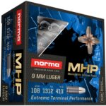 Norma Home Defense Ammunition 9mm Luger 108 Grain Monolith Hollow Point