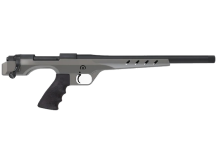 Nosler 48 Independence Pistol 15" Threaded Matte Black Barrel, Gun Metal Gray Stock Hogue Rubber Grip