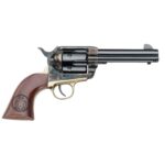 Pietta Great Western ll Marshall 357 Magnum 4.75in Blued/Engraved Walnut Revolver – 6 Rounds - buyghostguns.us.com