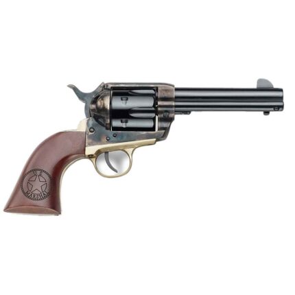 Pietta Great Western ll Marshall 45 (Long) Colt 4.75in Blued/Engraved Walnut Revolver – 6 Rounds - buyghostguns.us.com