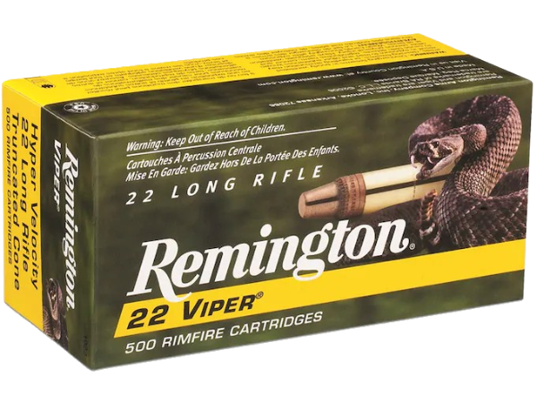 Remington Viper Hyper Velocity Ammunition 22 Long Rifle 36 Grain Plated Truncated Cone Remington Viper Hyper Velocity Ammunition 22 Long Rifle 36 Grain Plated Truncated Cone
