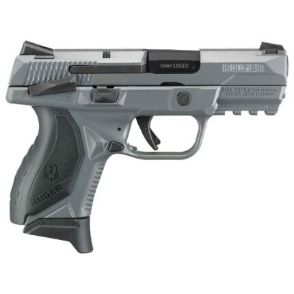 Ruger American Compact 9mm Luger 3.55in Gray Pistol – 17+1 Rounds - buyghostguns.us.com