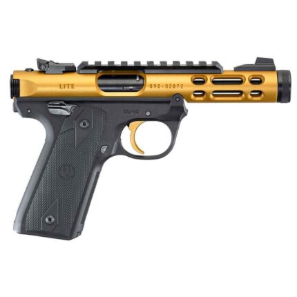 Ruger Mark IV 22/45 Lite 22 Long Rifle 4.4in Gold Anodized Pistol – 10+1 Rounds - buyghostguns.us.com