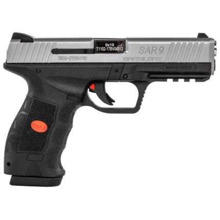 Sar USA SAR9 9mm Luger 4.4in Black/Stainless Pistol – 17+1 Rounds - buyghostguns.us.com