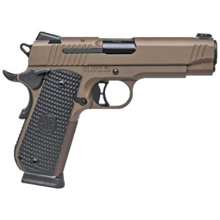 Sig Sauer 1911 Scorpion 45 Auto (ACP) 4.2in Flat Dark Earth PVD Pistol – 8+1 Rounds - buyghostguns.us.com