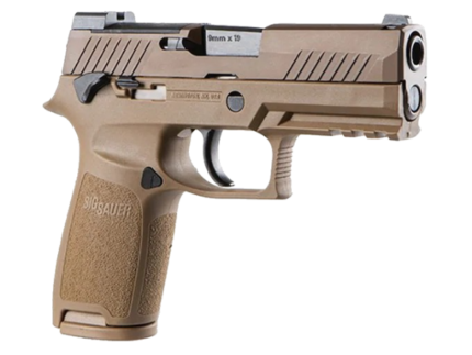 Sig Sauer P320-M18 Semi-Automatic Pistol 9mm Luger 3.9" Carbon Steel Barrel Stainless Steel Frame Coyote PVD Stainless Steel Slide Carry Polymer Medium Grips 21 Round