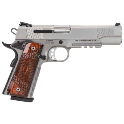 Smith & Wesson 1911 E Series 45 Auto (ACP) 5in Satin Stainless Pistol – 8+1 Rounds - buyghostguns.us.com