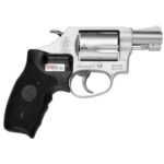 Smith & Wesson Model 637 Airweight w/Crimson Trace Lasergrip 38 Special 1.88in Matte Silver/Black Revolver – 5 Rounds - buyghostguns.us.com