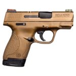 Smith & Wesson Shield 9mm Luger 3.1in Burnt Bronze Cerakote Pistol – 8+1 Rounds - buyghostguns.us.com
