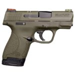 Smith & Wesson Shield 9mm Luger 3.1in OD Green Cerakote Pistol – 8+1 Rounds - buyghostguns.us.com