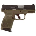 Taurus G3C 9mm Luger 3.2in Black/OD Green Pistol – 12+1 Rounds - buyghostguns.us.com