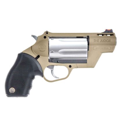 Taurus Judge Public Defender 45 (Long) Colt/410 Gauge Flat Dark Earth Revolver – 5 Rounds - buyghostguns.us.com