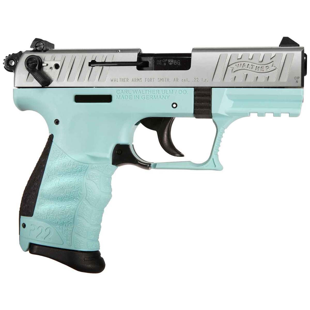 Walther P22 22 Long Rifle 3.42in Stainless/Blue Pistol – 10+1 Rounds – California Compliant - buyghostguns.us.com Walther P22 22 Long Rifle 3.42in Stainless/Blue Pistol – 10+1 Rounds – California Compliant - buyghostguns.us.com