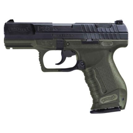 Walther P99 AS Final Edition 9mm Luger 4in OD Green Pistol – 15+1 Rounds - buyghostguns.us.com