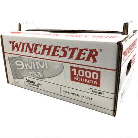 Winchester USA 9mm Luger Ammunition 100 Rounds FMJ 115 Grains USA9MMVP