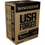Winchester USA Forged 9mm Luger Ammunition 50 Rounds 115 Grain Full Metal Jacket Steel Cased 1190fps WIN9SV